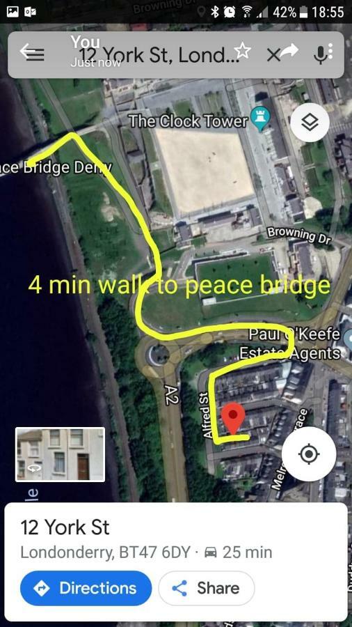 Bridge House Derry City Townhouse Central Free Parking Villa Exterior photo
